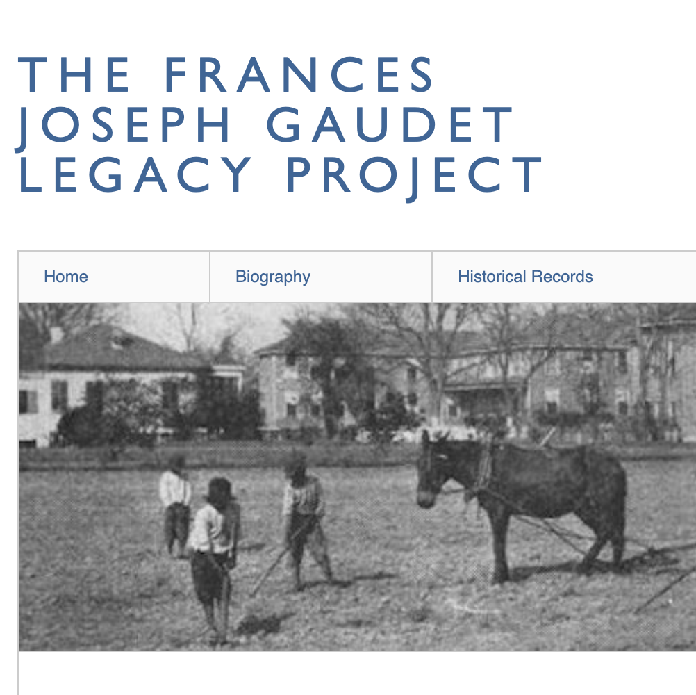 The Francis Joseph Gaudet Legacy Project