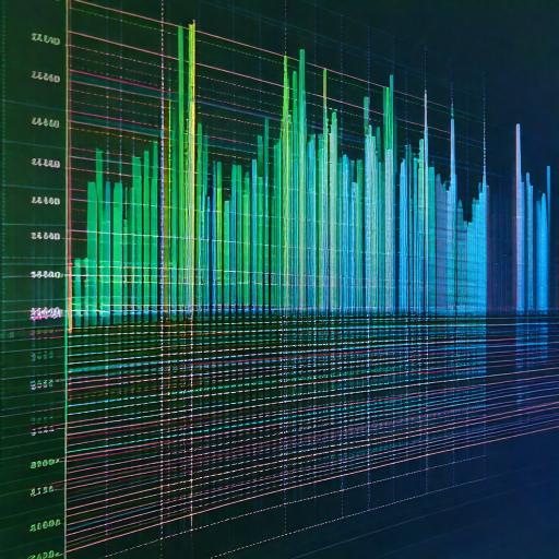 AI image of data in spreadsheets