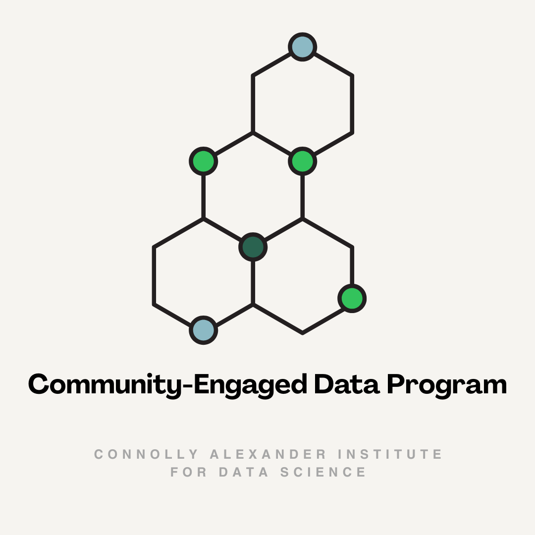 Logo for the Community-Engaged Data Program 